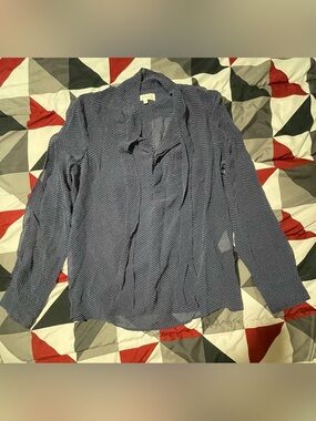 A.P.C. Navy Polka-Dot Lightweight Shirt Jacket